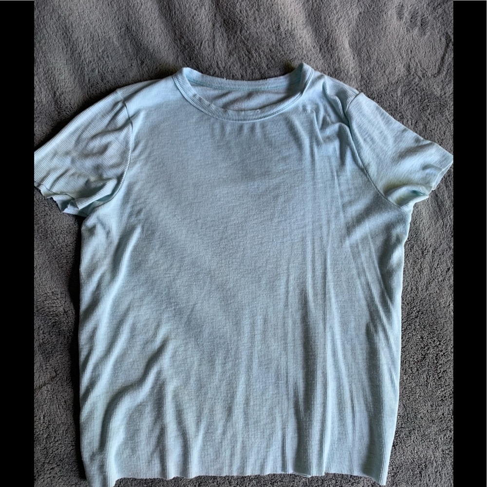 Aerie distressed crop top